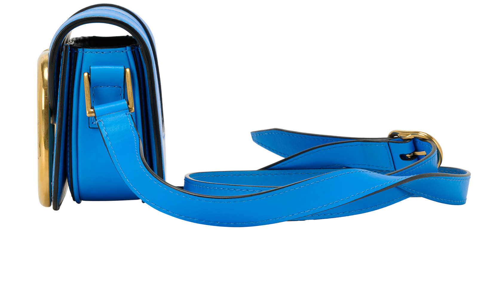 Small Supervee, &pound;450, Handbags, Blue, Leather, Bottom view